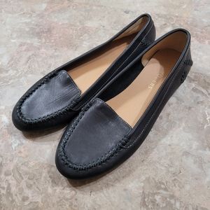 Jack Rogers Millie Leather Moccasins Black Size 9.5